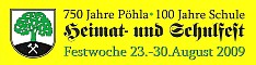 Heimat- und Schulfest - 750 Jahre P�hla - 100 Jahre Schule