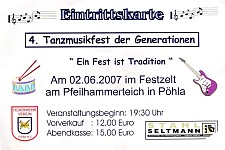 Eintrittskarte